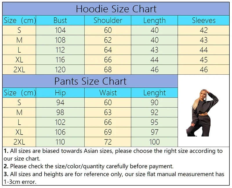 Women Winter Apparel: Sports 2 PC Sweatshirt Pullover Hoodie and Sweatpants Outfits 2025 / Rungear