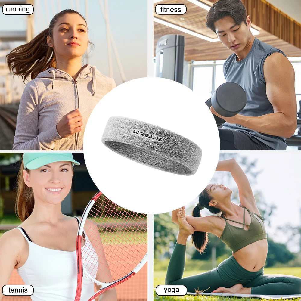 Moisture-Wicking Hat Accessories: WRELS Sports, Moisture Wicking, Athletic, Cotton Terry Cloth Sweatband / Rungear