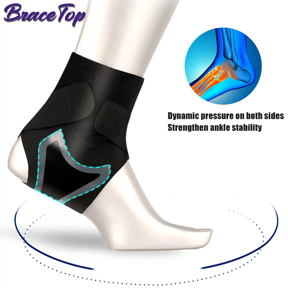 Recovery Gear Accessories: 1 PC Sport Ankle Stabilizer Brace, Compression Support for Pain Relief / Rungear
