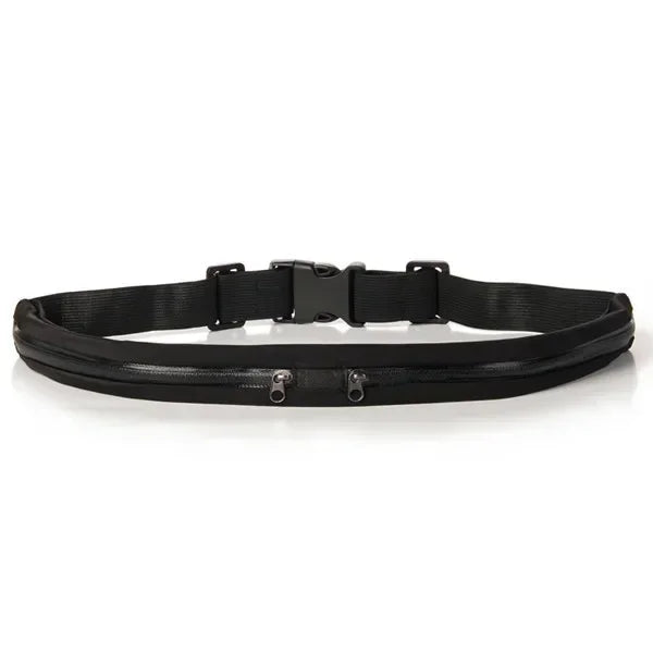 Running Belt Gear: Nylon, Adjustable, Double Pocket, Waterproof Running Waist Belt Bag / Rungear