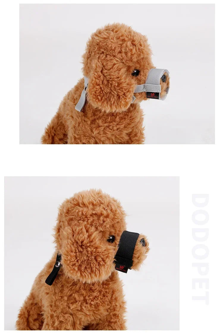 Running Dog Gear: Anti-Bite, Anti-Bark, Soft Nylon, Breathable Dog Muzzle With Adjustable Straps For Small Dogs / Rungear