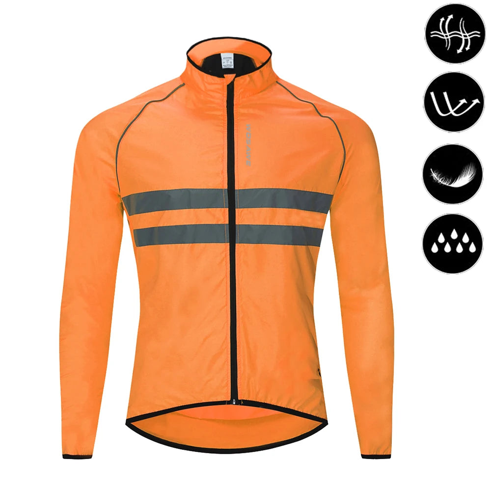 WOSAWE Men's Packable Reflective Windproof Windbreaker Jacket