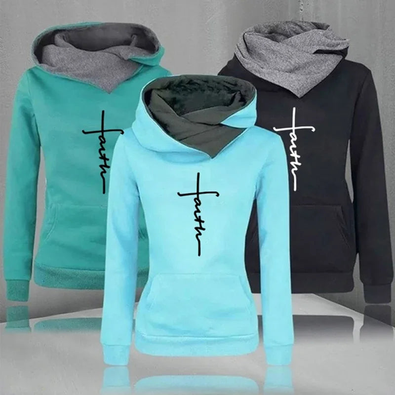 Women's Winter Apparel: Women's Quality, Versatile, Double Collar Pullover Hoodie / Rungear