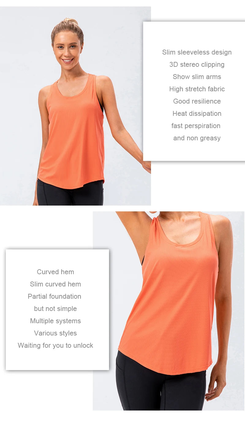 Women's Running Gear: Loose, Quick Dry Workout Sports Tank Tops / Rungear