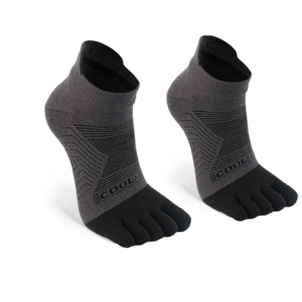 Quick-Dry Sock Accessories: Unisex Summer Thin, Breathable, Quick-Dry Athletic Five Toe Sports Socks / Rungear