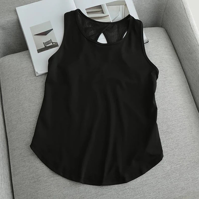 Women's Moisture-Wicking Running Shirts:  Loose Sleeveless Quick-Dry Tank Tops / Rungear