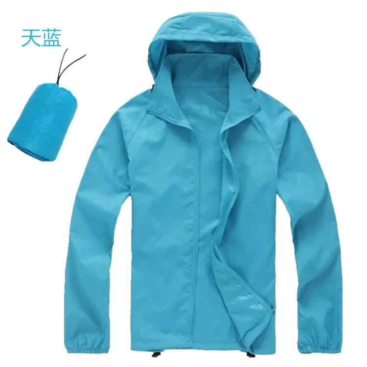 Running Apparel: Unisex, Waterproof, Lightweight, Quick-Dry, Hooded Thin Windbreaker / Rungear