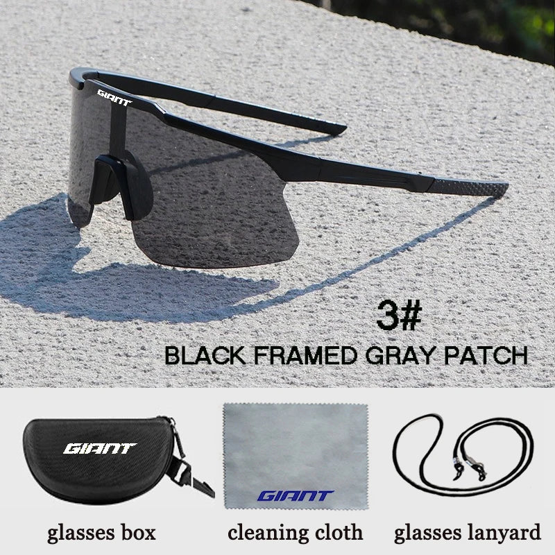 Running Sunglasses Gear: 2025 GIANT UV400 Protection, Anti-Fog, Sports Sunglasses with Case / Rungear