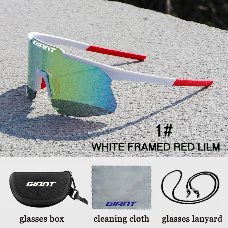 Running Sunglasses Gear: 2025 GIANT UV400 Protection, Anti-Fog, Sports Sunglasses with Case / Rungear