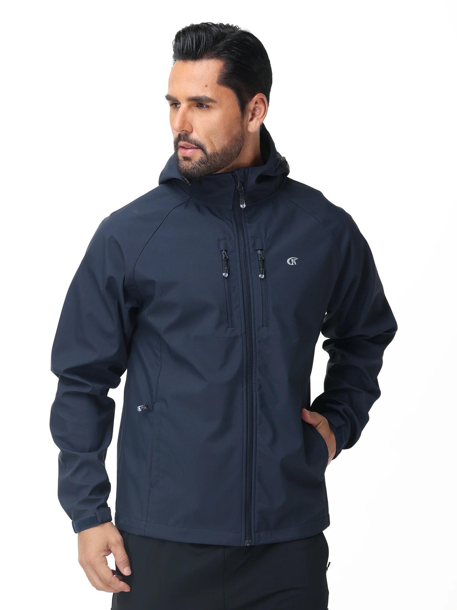 Men's Running Apparel: Lightweight, Waterproof Windbreaker Jacket With Inner Pocket / Rungear