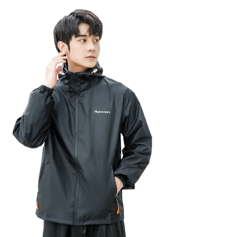 Running Jackets Apparel: (M-3XL) Unisex, Waterproof Jacket And Pants Set / Rungear