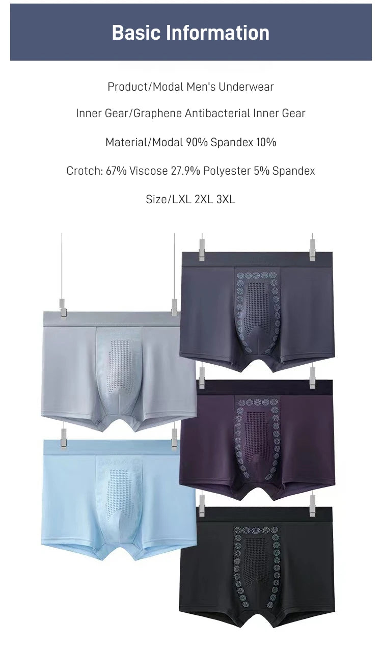 Men's Apparel Accessories: Quick-Dry, Breathable, Moisture-Absorbing Mid-Waist Underwear / Rungear