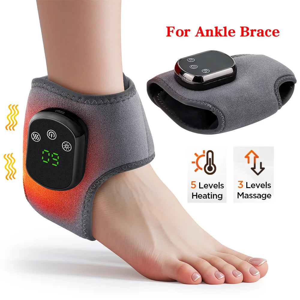 Electric Heating Wrist Brace Vibration Massage Hot Compress Ankle Wrap And Hand Protector Rechargeable Wristband