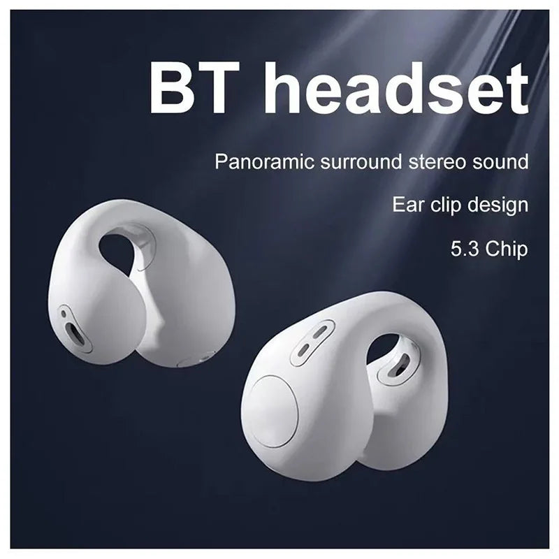 Running Tech Accessories: Bone Conduction Earphones-Clips, Bluetooth, Wireless, 3D Surround / Rungear