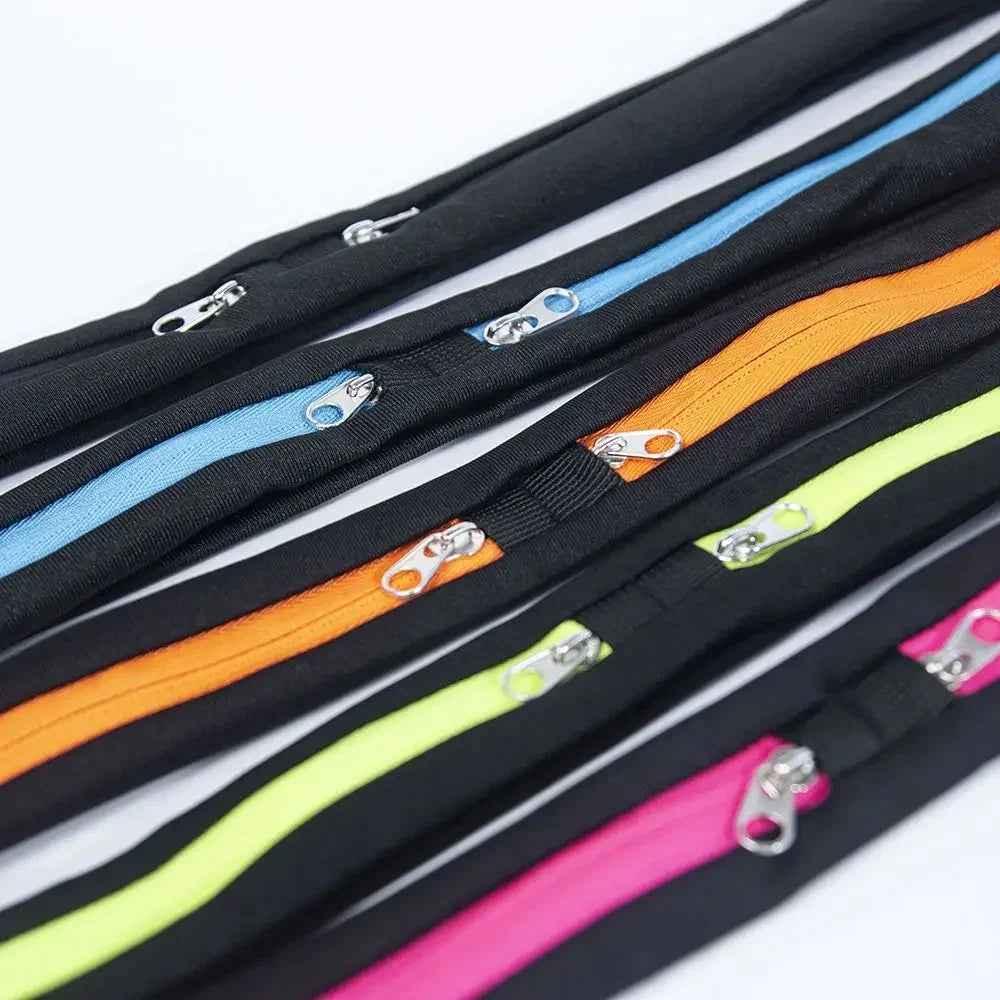 Running Belt Gear: Nylon, Adjustable, Double Pocket, Waterproof Running Waist Belt Bag / Rungear