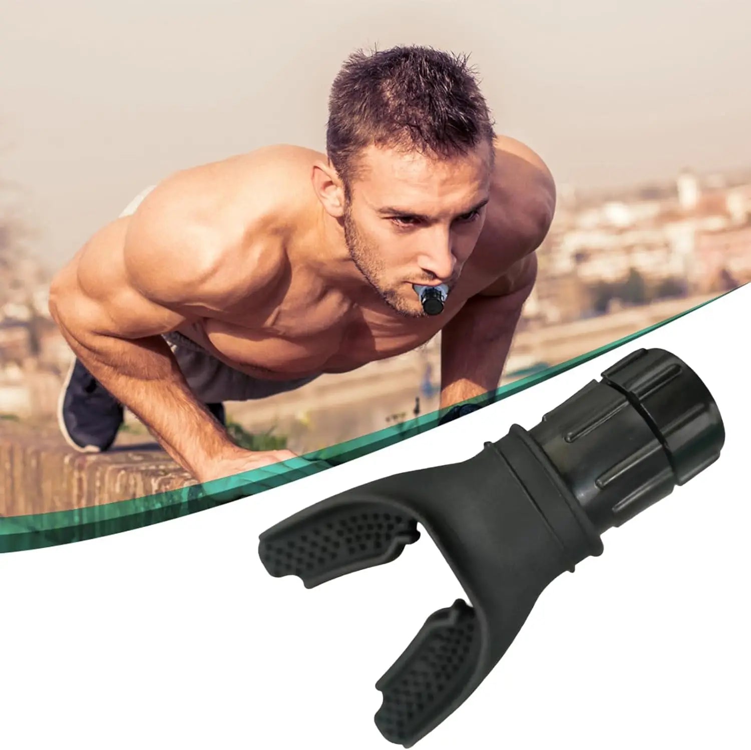 Running Tech Gear: Adjustable, Portable, Silicone Resistance Breathing Fitness Device / Rungear
