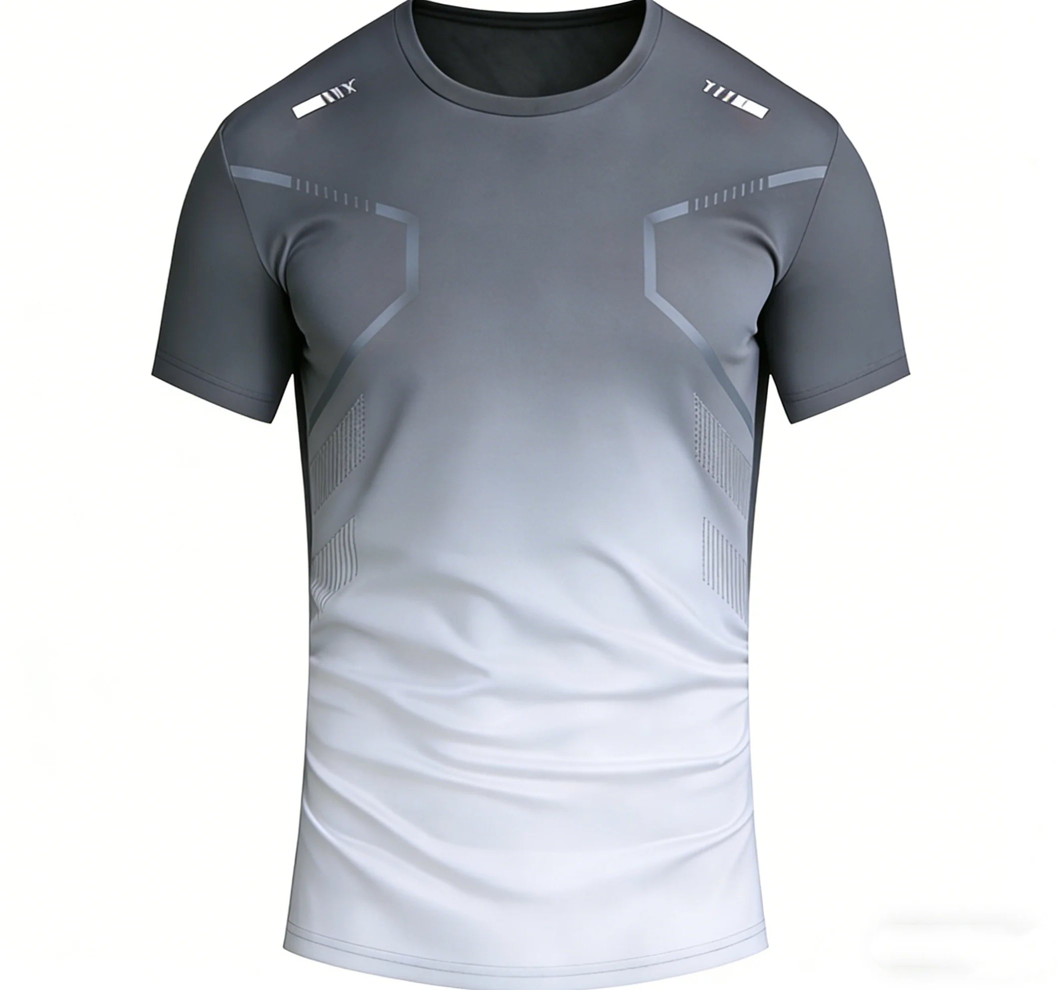 Men's Quick Dry Apparel: Short Sleeve, Moisture Wicking Round Neck Workout T-Shirt / Rungear