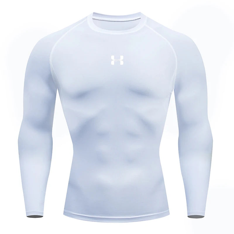 Men's Compression Apparel: Long Sleeved, Compression, Jogging Athletic Fitness Sports T-Shirt / Rungear