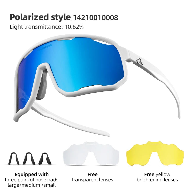 Sunglasses Running Gear: ROCKBROS Polarized Sunglasses, Outdoor UV400 Protection, Sports Eyewear for Outdoor Sports / Rungear