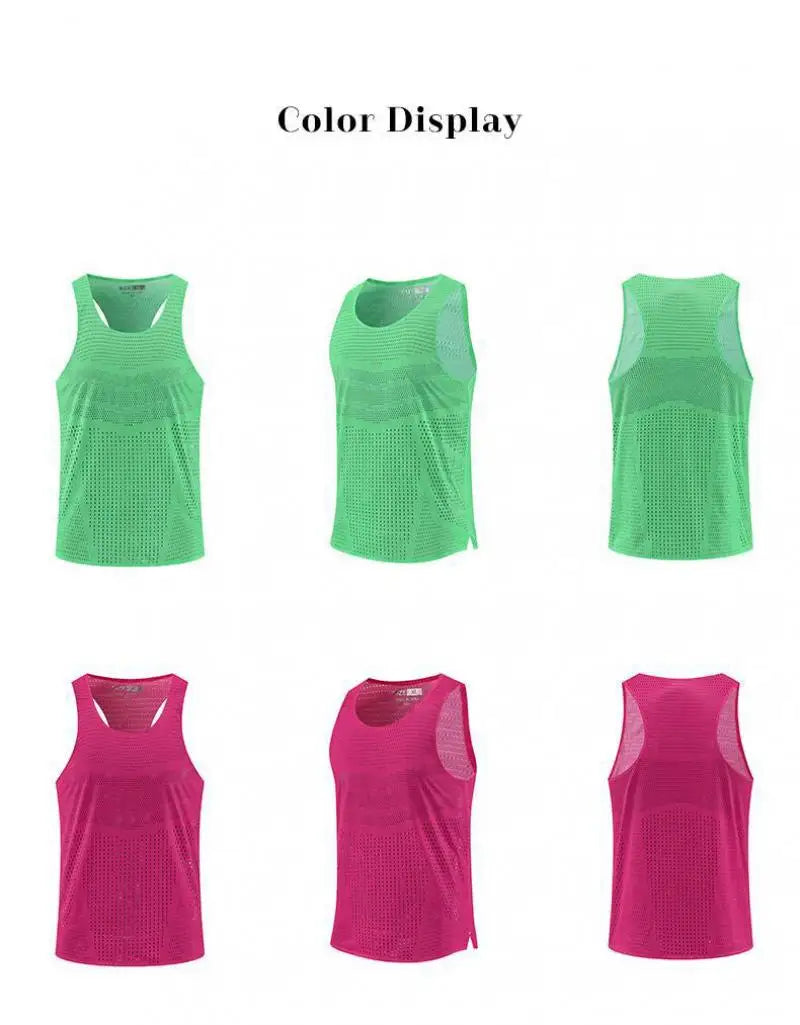 Ultra Light Moisture Wicking Performance Marathon Racing Sports Fitness Tops For Men And Women