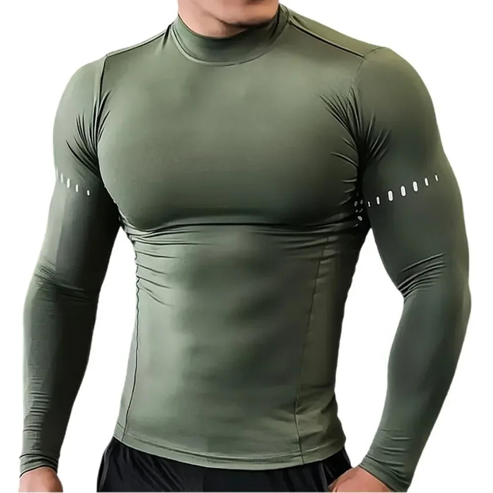 Men's Running Clothing: Long Sleeved, Compression, UV Sun Protection Shirt / Rungear