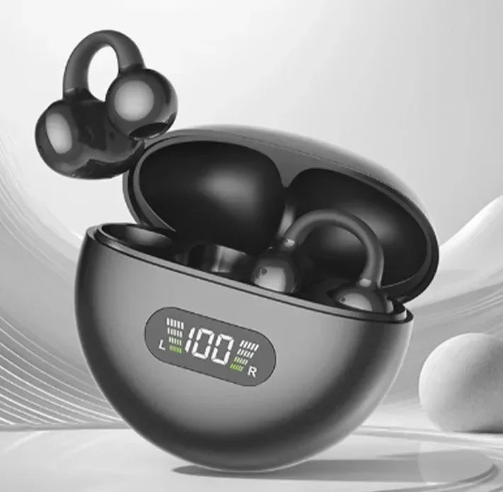 Running Tech Gear: New TWS Bone Conduction Earphone Clips, Bluetooth 5.3, Digital Display / Rungear