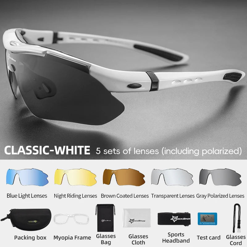 Running Sunglasses Gear: ROCKBROS Polarized, Outdoor Sports Sunglasses Eyewear / Rungear