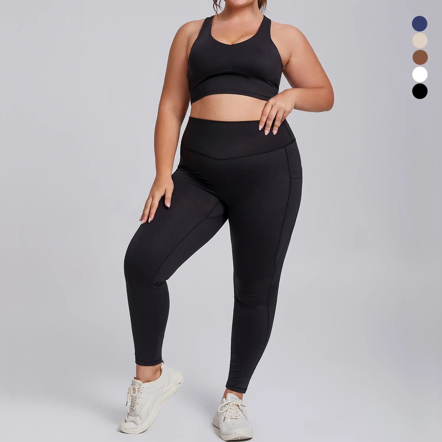 Women's Activewear Sets: 1/2PC Plus Size, Super Stretch Sports Bra Gym Leggings Fitness Suit S-3XL / Rungear