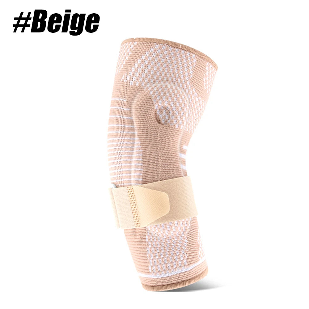 Running Compression Gear: Adjustable Arm Support with Gel Pad, Compression Sleeve with Strap / Rungear