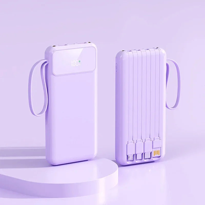 Tech Gear Accessories: 50000mAh 4-in-1 Large Capacity Power Bank With Built-in Cable / Rungear