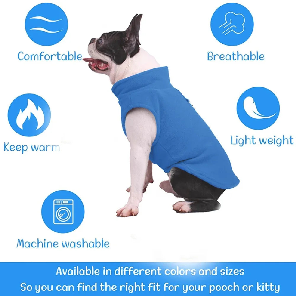 Dog Jacket Supplies: Soft, Warm, Lightweight Fleece Dog Jacket / Rungear