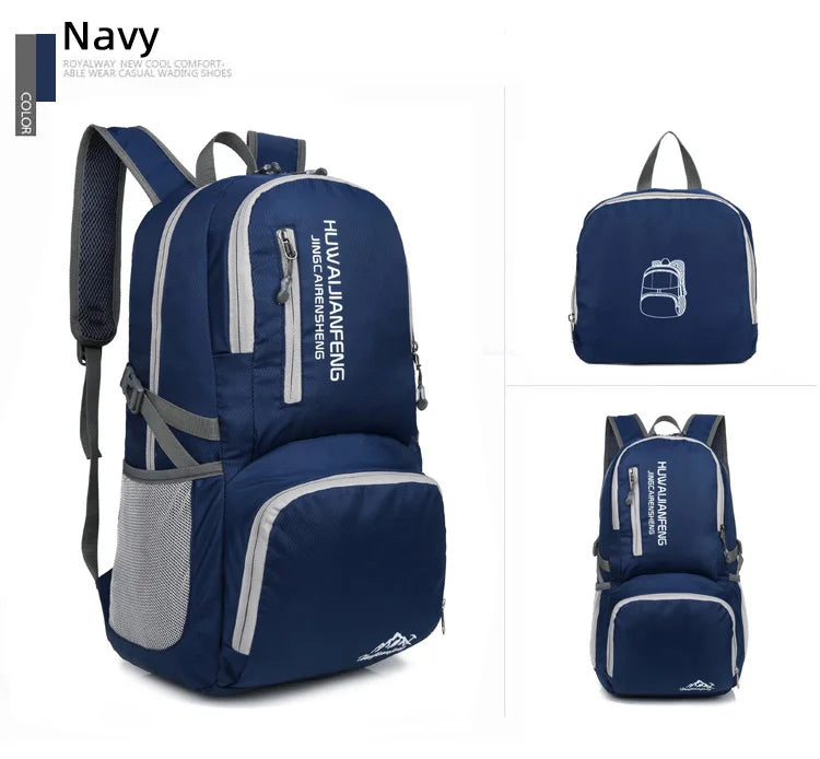 Trail Gear Accessories: 28L Packable, Foldable, Ultra Light, Outdoor Hiking Backpack / Rungear