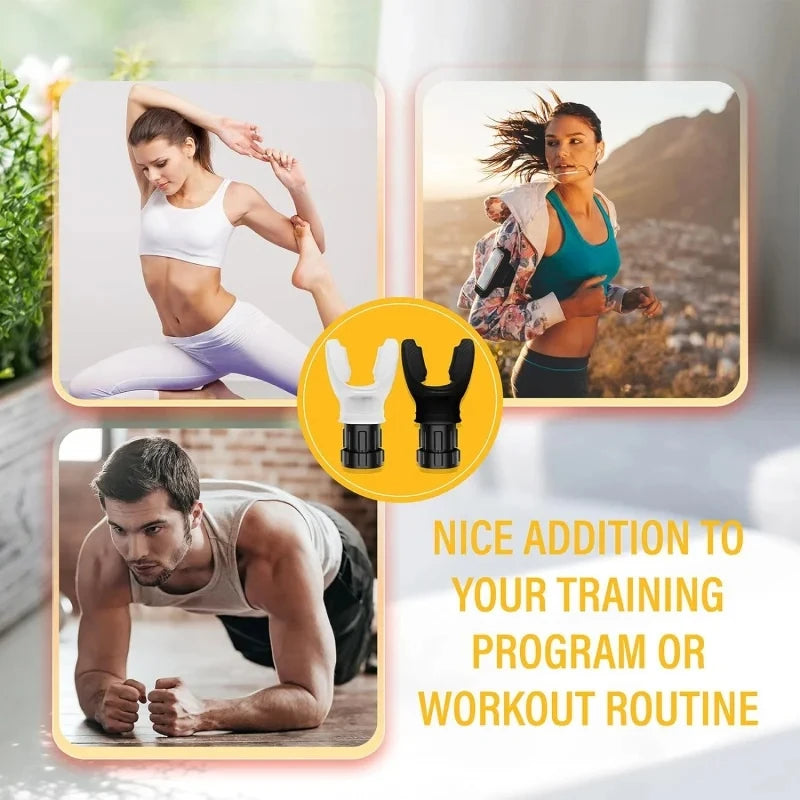 Running Tech Gear: Adjustable, Portable, Silicone Resistance Breathing Fitness Device / Rungear