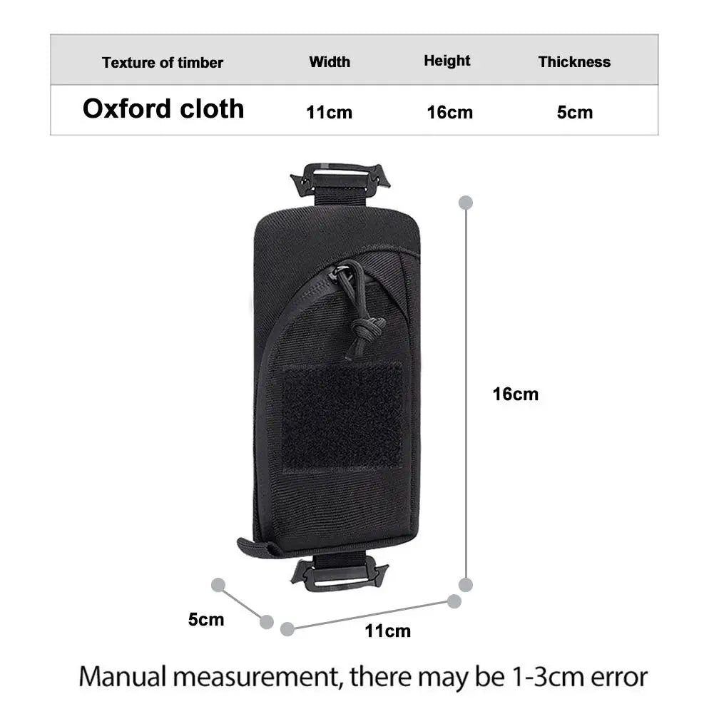 Backpack Strap Bag Phone Holder For Accessories Organizer EDC Tool Waist Pouch