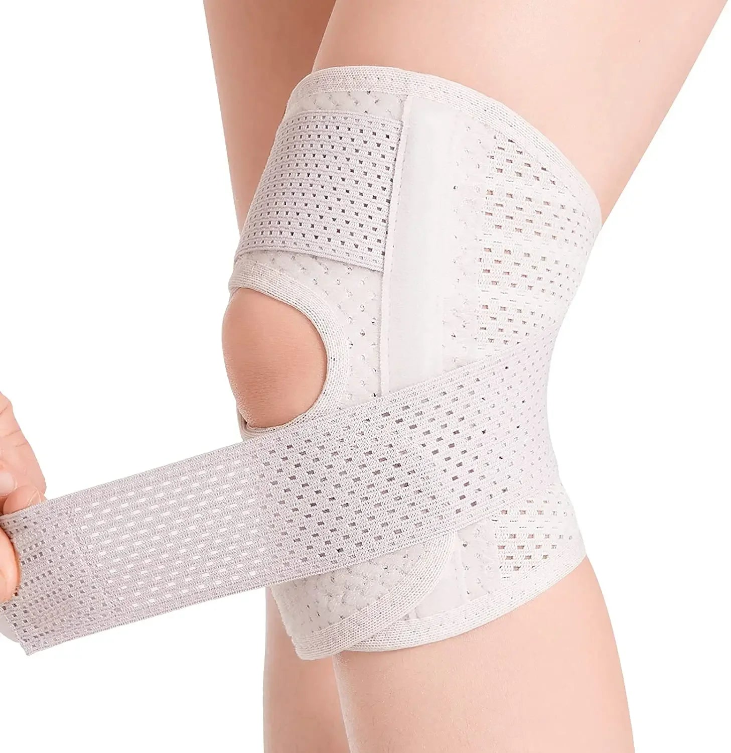 Running Recovery Gear: Breathable Knee Brace with Side Stabilizers Relieves Meniscal Tear and Arthritis Joint Pain/ Rungear