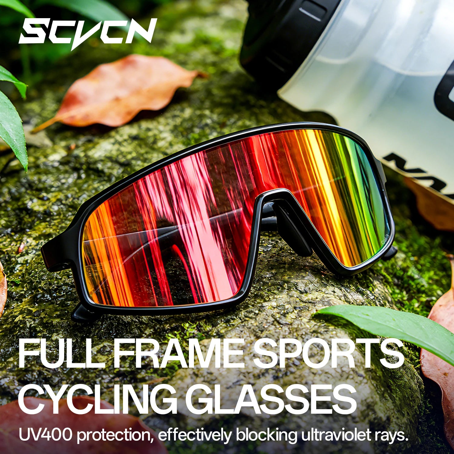 Running Sunglasses Gear: SCVCN New Large-Frame Outdoors Sports Running Sunglasses UV400 / Rungear