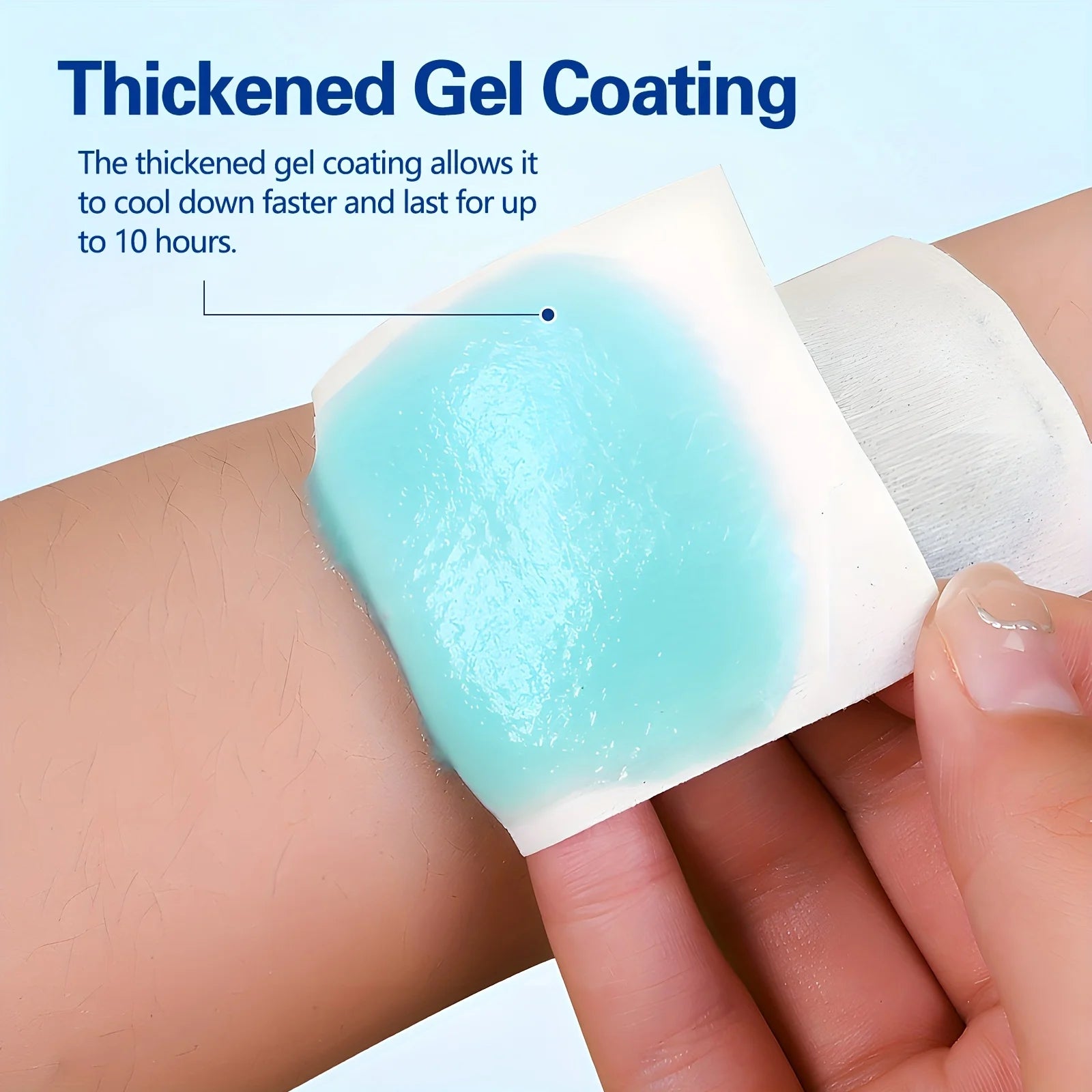 Recovery Gear Accessories: 2PC Physical Cooling Gel Pads Summer Heatstroke and Pain Relief / Rungear