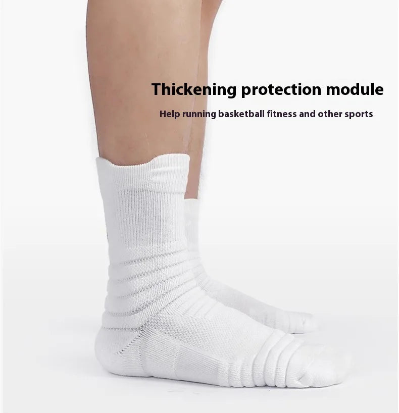 Running Sock Gear: Men's Sweat Absorbing, Anti-Slip, Mid Tube Sports Socks / Rungear