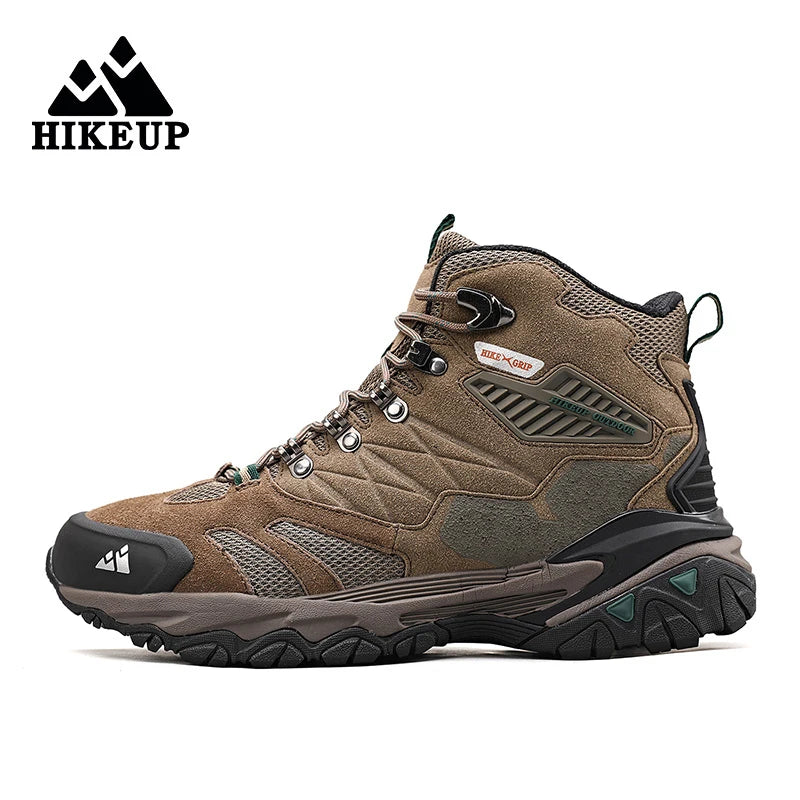 Men's Hiking Shoes: Winter Resistant, Suede, High-Top Hiking Boots / Rungear