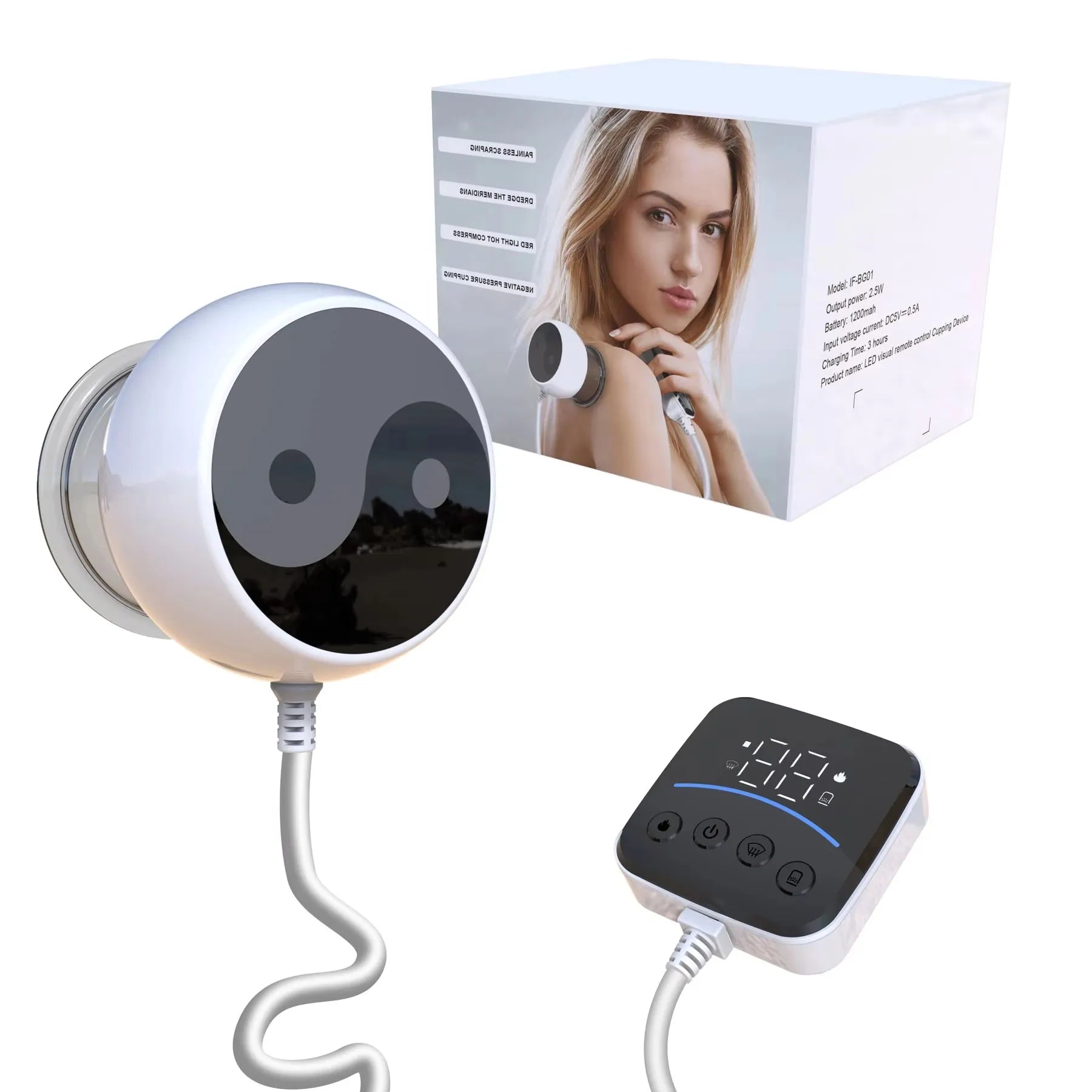 Running Tech Accessories: NEW Intelligent Vacuum Cupping Therapy - Remote Controlled Cupping Device, Smart Electric Gua Sha Cupping Machine / Rungear