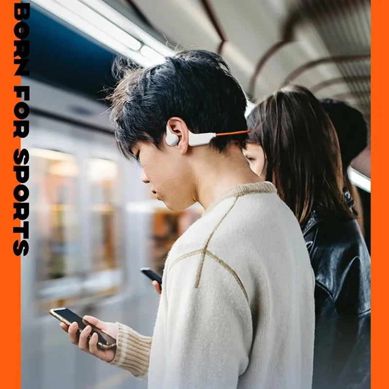 Bone Conduction Tech: BoIPX8 Waterproof, MP3 32GB Bluetooth 5.4 Bone Conduction Headphones with Mic 2026 / Rungear