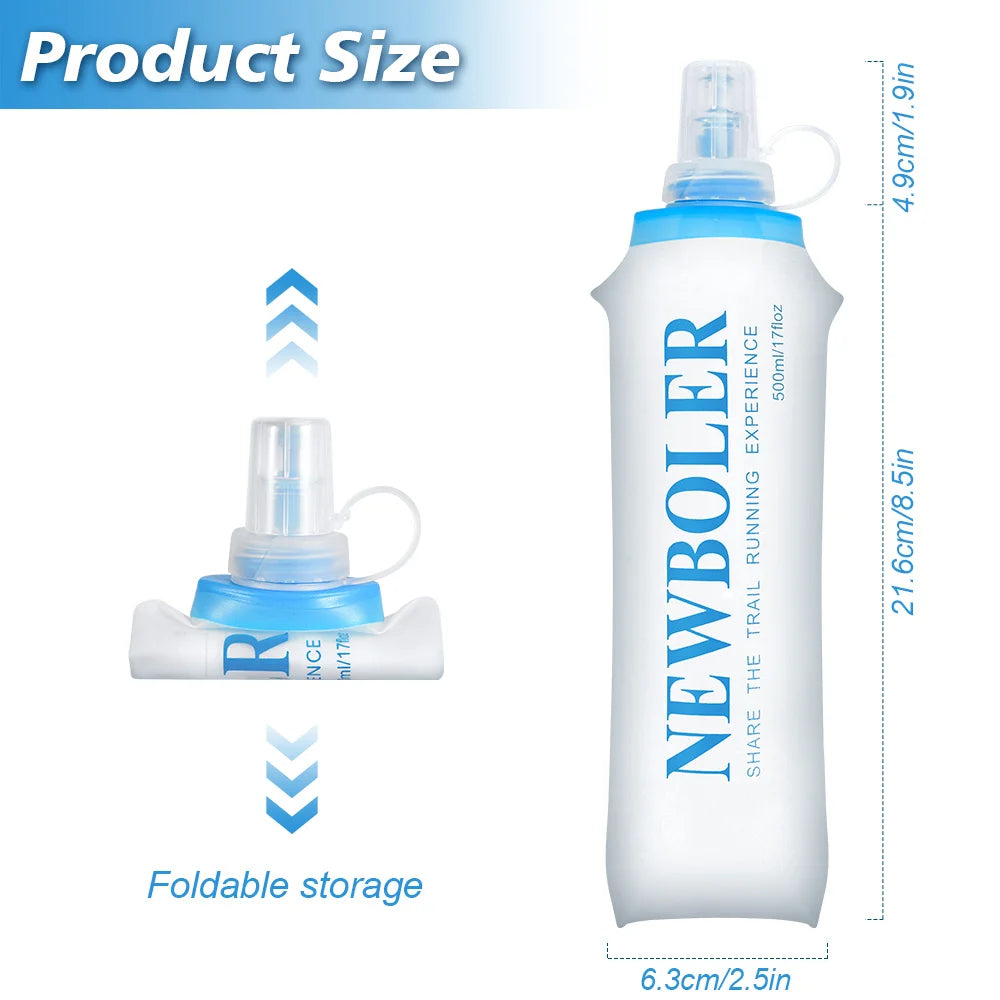 150/250/300/500/750ml Outdoor Collapsible Silicone Water Bottle