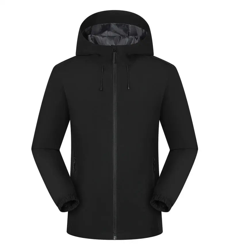 Running Winter Apparel: Unisex Waterproof, Hooded, Double Fabric Windbreaker Jacket / Rungear