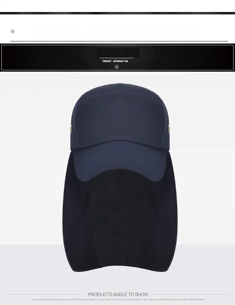 Outdoor Sun Hat Cap With Sun Protection and Neck Flap For Men And Women