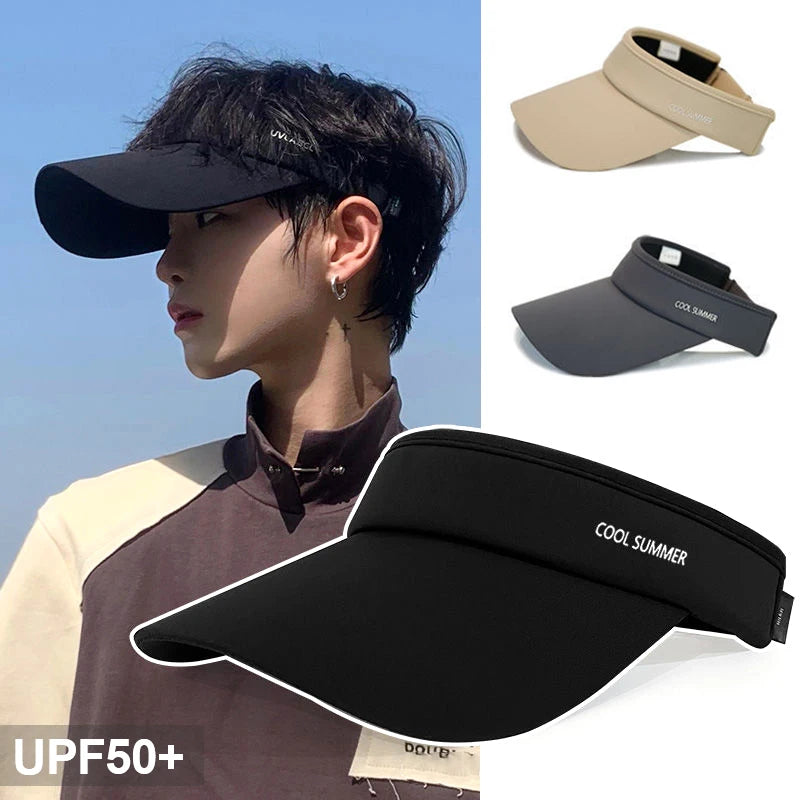 Summer Hat Accessories: Cooling, Stretchy, Long Brim Summer UV Protection Visor for Cycling Running Sports / Rungear