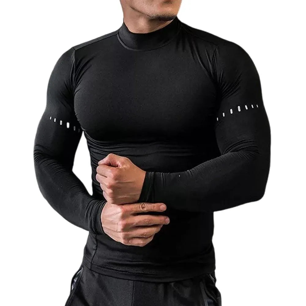Men's Running Clothing: Long Sleeved, Compression, UV Sun Protection Shirt / Rungear