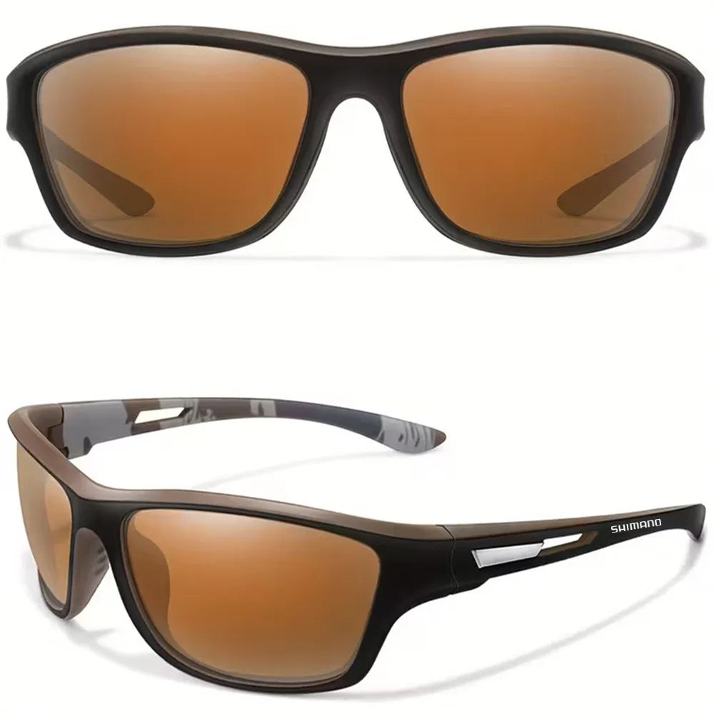 Sunglasses Gear Accessories: Shimano UV400 Unisex Polarized Protective Outdoor Sports Sunglasses / Rungear