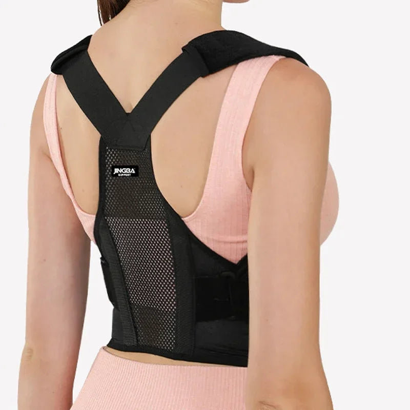 Breathable Fully Adjustable Upper Spine Support Back Brace With Straps Spine For Men And Women