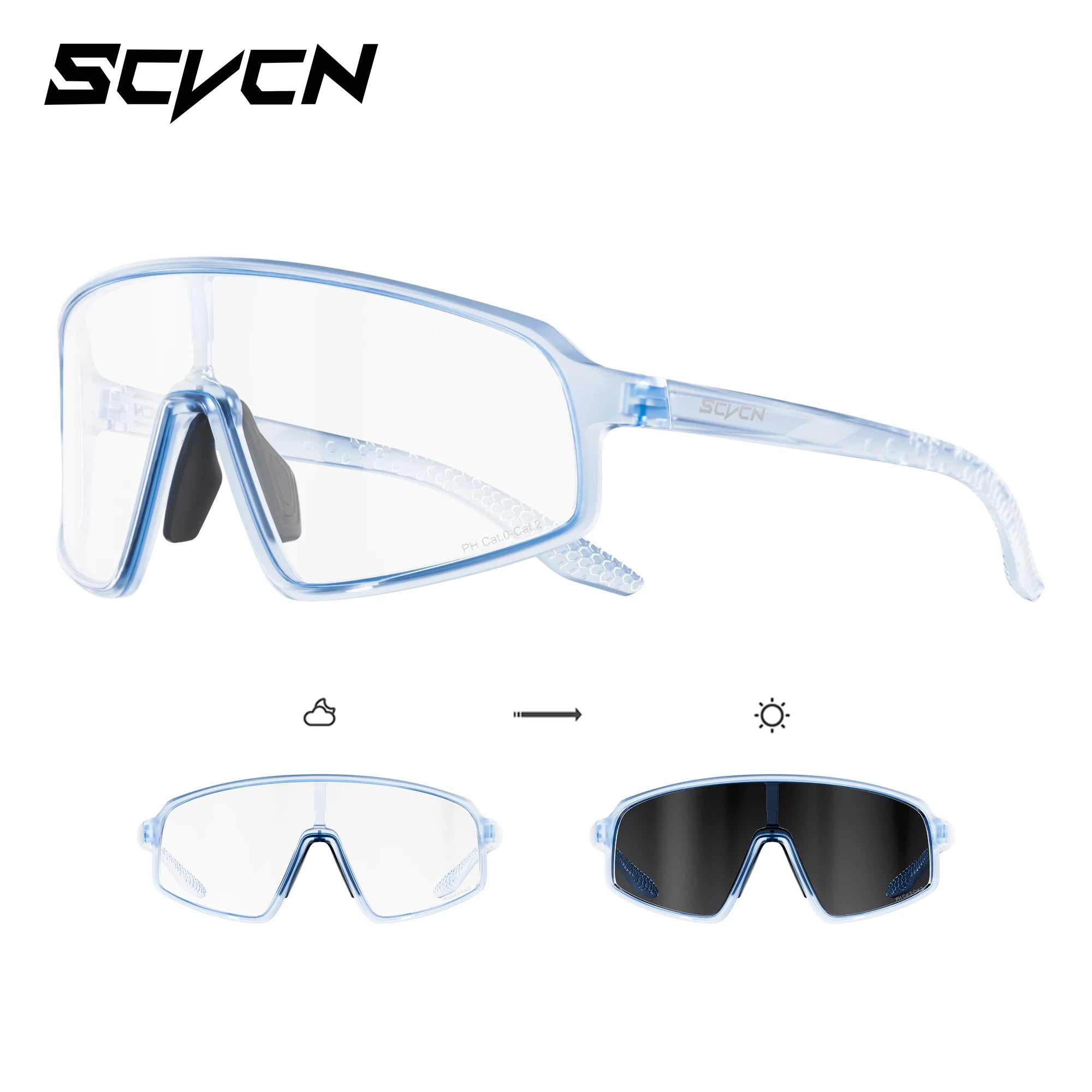 Running Sunglasses Gear: SCVCN New Large-Frame Outdoors Sports Running Sunglasses UV400 / Rungear