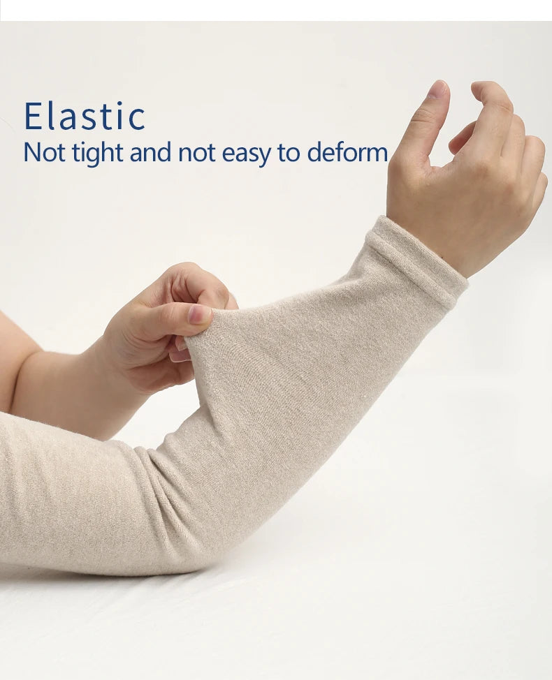 Winter Running Accessories: Unisex, Fingerless Thickened Elbow Guard Winter Arm Sleeves / Rungear